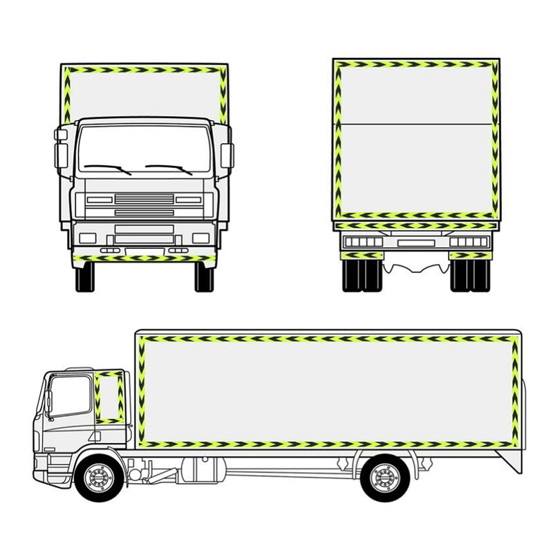 3M strelica Reflektirajuća traka Sigurnosno upozorenje Oprez Reflektirajuća ljepljiva traka Naljepnica za kamion Motocikl Bicikl Stil automobila