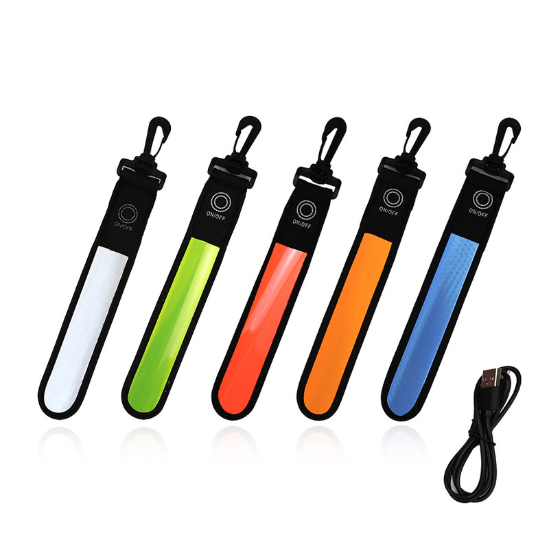 1 tk värviline helendav pulk seljakott ripats udune öö välisport ratsutamine jooksmine õpilaste koolikotid LED helkurteip