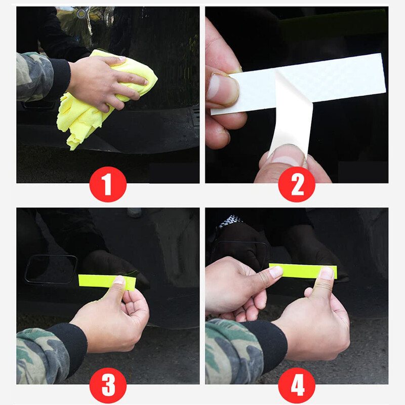 Samoljepljiva DIY reflektirajuća traka Naljepnica za upozorenje za vanjsko sigurnosno osvjetljenje Vodootporna reflektorska traka za bicikl za bicikl