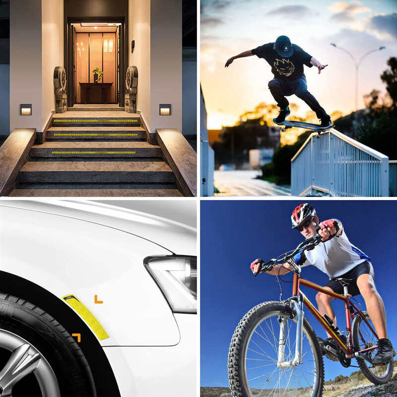 Samoljepljiva DIY reflektirajuća traka Naljepnica za upozorenje za vanjsko sigurnosno osvjetljenje Vodootporna reflektorska traka za bicikl za bicikl