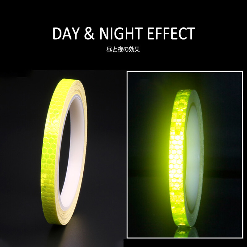 VOOFENG biciklistička reflektirajuća naljepnica visoke vidljivosti reflektirajuća traka biciklistička automobilska naljepnica 12 boja samoljepljiva traka upozorenja 1cm*8m