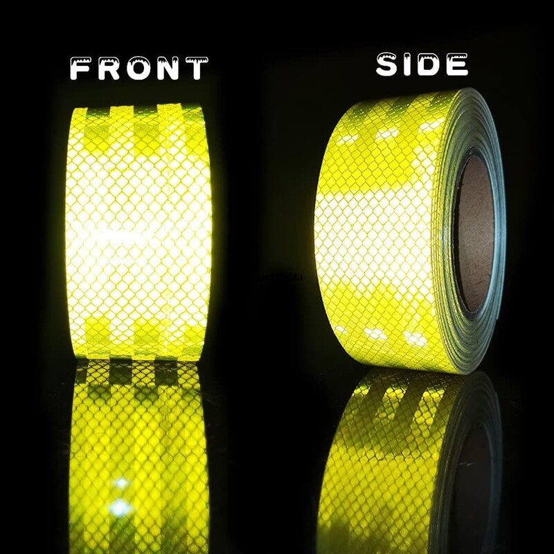 5CMx3M Sigurnosna oznaka Reflektirajuća traka Naljepnice za okvir bicikla Samoljepljiva folija upozorenja Fluorescentna žuta reflektorska traka za automobil