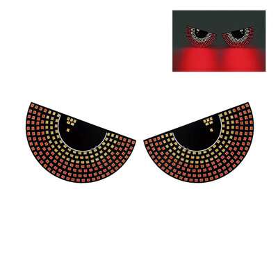 2vnt Automobilių LED dekoratyviniai žibintai piktoms akims Led atmosferos lempa Įdomi velnio akies lemputė raudona blyksniai įspėjamieji šviesoforai