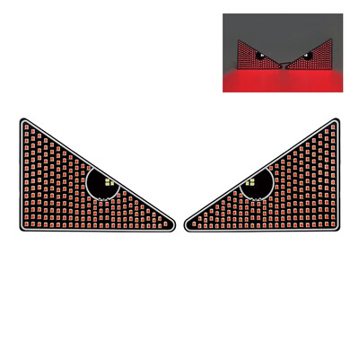 2vnt Automobilių LED dekoratyviniai žibintai piktoms akims Led atmosferos lempa Įdomi velnio akies lemputė raudona blyksniai įspėjamieji šviesoforai