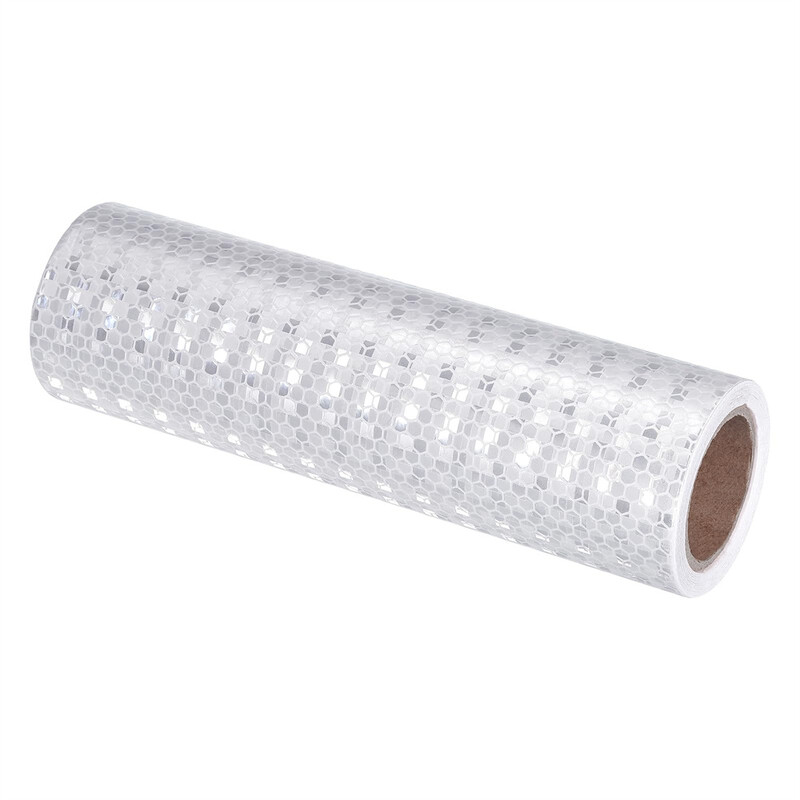 Satop Cinta sjajna bijela reflektirajuća traka 8 inča x 10 ft vodootporna visoka vidljivost upozorenja sigurnosna ljepljiva naljepnica reflektor za automobil