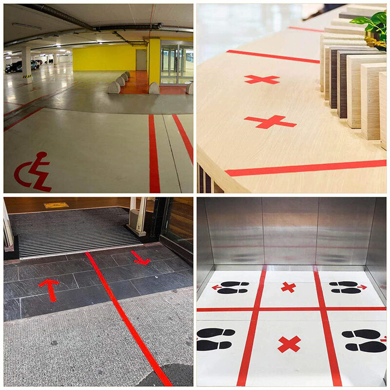 3M crvena PVC reflektirajuća samoljepljiva naljepnica Uočljiva traka Sigurnosna upozorenje na cesti Reflektorska traka za bicikl, kamion, vozilo 10 cm