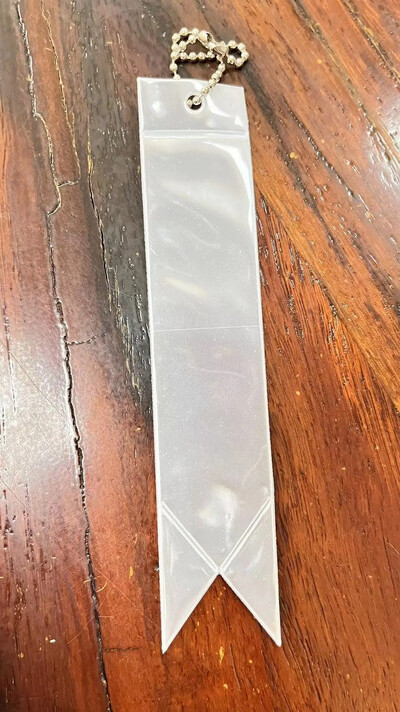 5 бр./чанта Светлоотразяваща светеща висулка за деца PVC флуоресцентна лента Висулка Ключодържател Предупреждение Безопасност през нощта за възрастни студенти