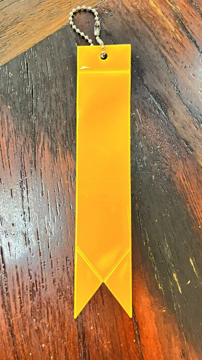 5 бр./чанта Светлоотразяваща светеща висулка за деца PVC флуоресцентна лента Висулка Ключодържател Предупреждение Безопасност през нощта за възрастни студенти