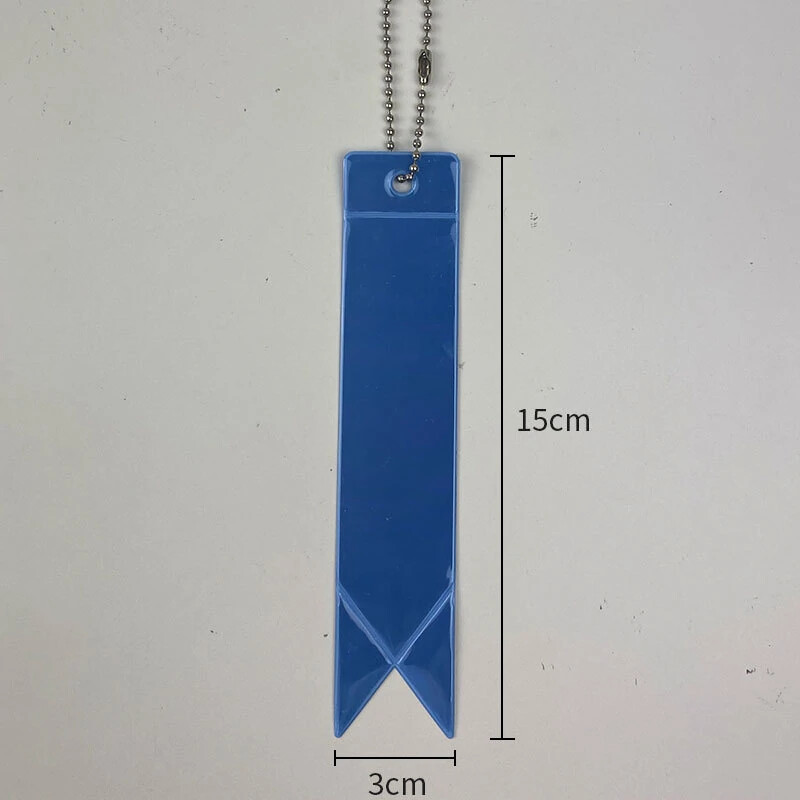 5 бр./чанта Светлоотразяваща светеща висулка за деца PVC флуоресцентна лента Висулка Ключодържател Предупреждение Безопасност през нощта за възрастни студенти