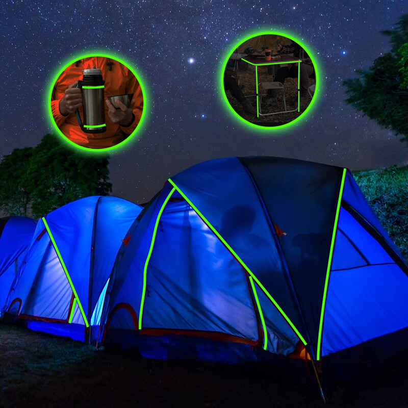 Vodootporna svjetleća u mraku Samoljepljiva traka Traka upozorenja Potrepštine za pozornicu Zidna ukrasna naljepnica Zeleno svjetlo