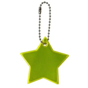 Colorful Stars Reflective pendant τσάντα μπρελόκ, Παιδική ανακλαστική ταινία PVC για ασφάλεια Νυχτερινή κυκλοφορία Ποδηλασία τρέξιμο