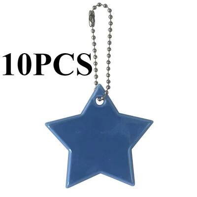 Šarene zvijezde, reflektirajući privjesak, privjesak za ključeve, torba, pribor, dječja reflektorska traka PVC za sigurnost Noćni promet, biciklizam, trčanje