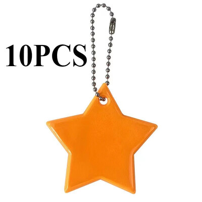 Šarene zvijezde, reflektirajući privjesak, privjesak za ključeve, torba, pribor, dječja reflektorska traka PVC za sigurnost Noćni promet, biciklizam, trčanje