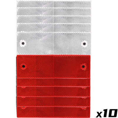 Veoauto haagise ristkülik plastist helkur Helkurteip Liim Auto Ohutus Öine hoiatusplaadi kleebised Autotarvikud