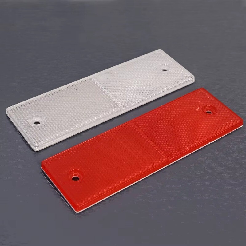 Veoauto haagise ristkülik plastist helkur Helkurteip Liim Auto Ohutus Öine hoiatusplaadi kleebised Autotarvikud