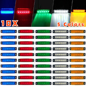 10/2TK 12V-24V LED külgmarker auto tuled eesmised taga veoautodele kabiiniga haagisega haagis merevaigukollane/punane/valge/roheline/sinine