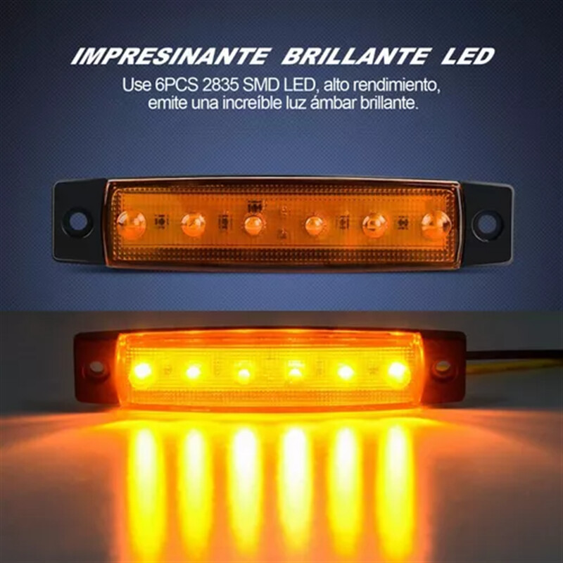 10/2PCS 12V-24V Led страничен маркер Автомобилни светлини Предни задни за камиони Кабина RV Ремарке Кехлибарено/червено/бяло/зелено/синьо