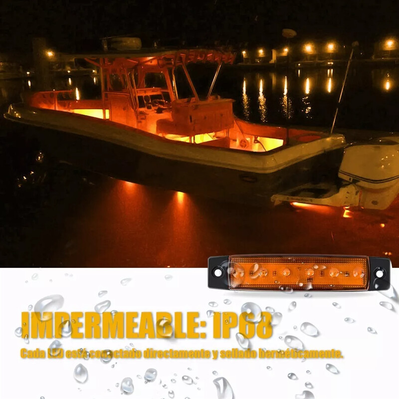 10/2PCS 12V-24V Led страничен маркер Автомобилни светлини Предни задни за камиони Кабина RV Ремарке Кехлибарено/червено/бяло/зелено/синьо