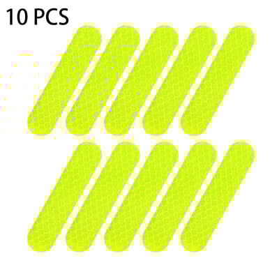 10PCS Kaciga Sigurnosno upozorenje Reflektirajuće naljepnice Vodootporna reflektorska traka visoke vidljivosti za noćnu vožnju automobila za hodanje