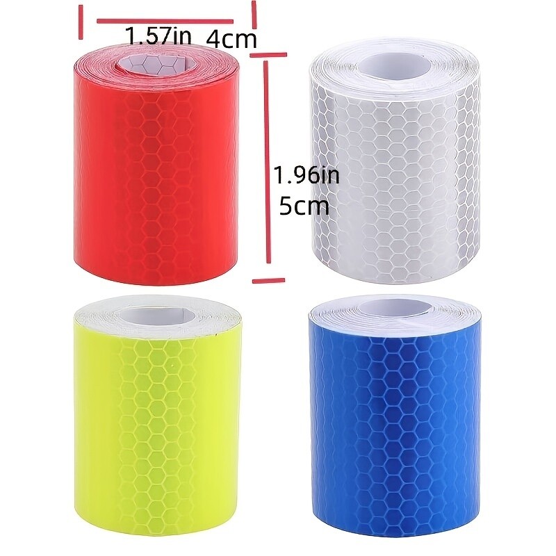 5cm * 300cm helkurlint Ohutushoiatus autokaunistuse kleebis helkuri kaitseteip riba kile Auto mootorratta kleebis