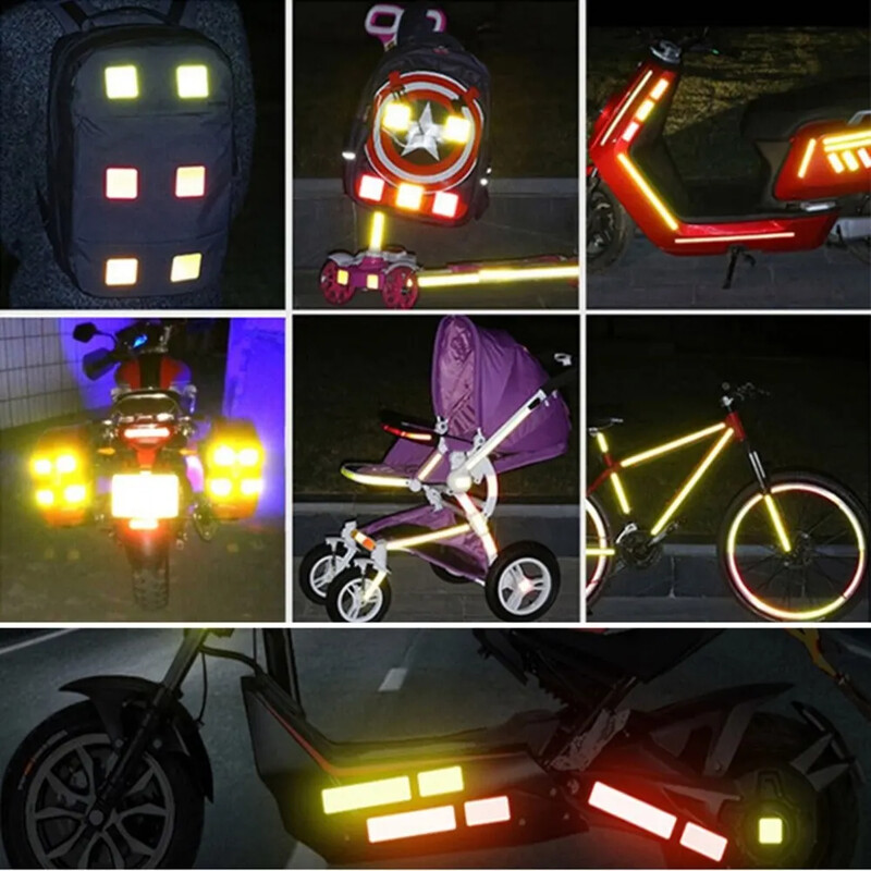 Naljepnica za vrata automobila od 4 komada, upozorenje o sigurnosnom otvaranju, reflektorska traka, naljepnica za dodatnu opremu za automobile, vanjska unutarnja reflektorska naljepnica