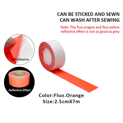 Roadstari helkurkleebis Fluorestseeruv oranž isekleepuv hoiatuslint DIY lõikepulk riietel Autokleebised ohutusmärk