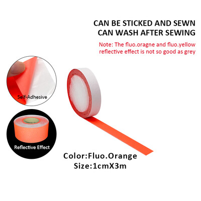 Roadstari helkurkleebis Fluorestseeruv oranž isekleepuv hoiatuslint DIY lõikepulk riietel Autokleebised ohutusmärk