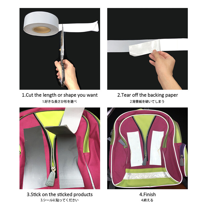 Roadstari helkurkleebis Fluorestseeruv oranž isekleepuv hoiatuslint DIY lõikepulk riietel Autokleebised ohutusmärk