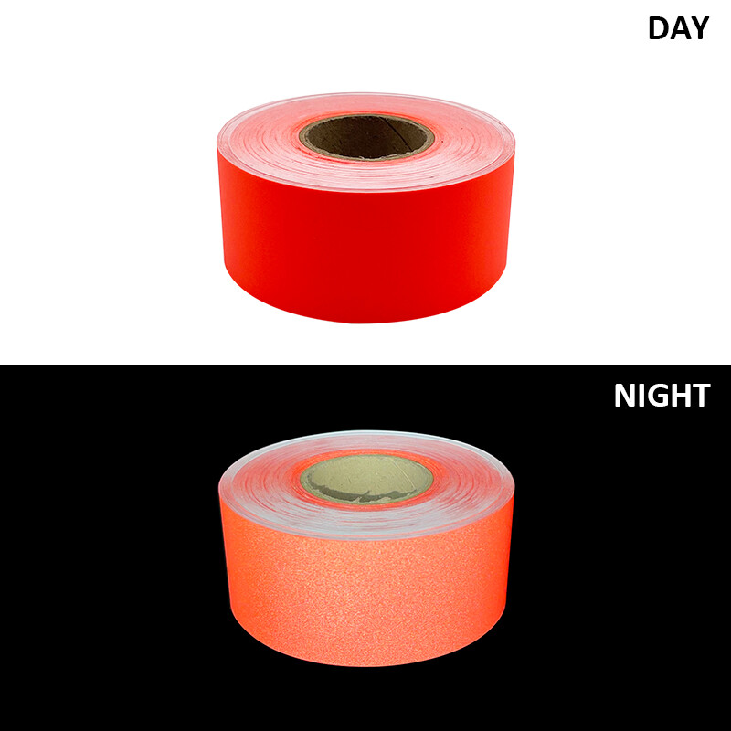 Roadstari helkurkleebis Fluorestseeruv oranž isekleepuv hoiatuslint DIY lõikepulk riietel Autokleebised ohutusmärk