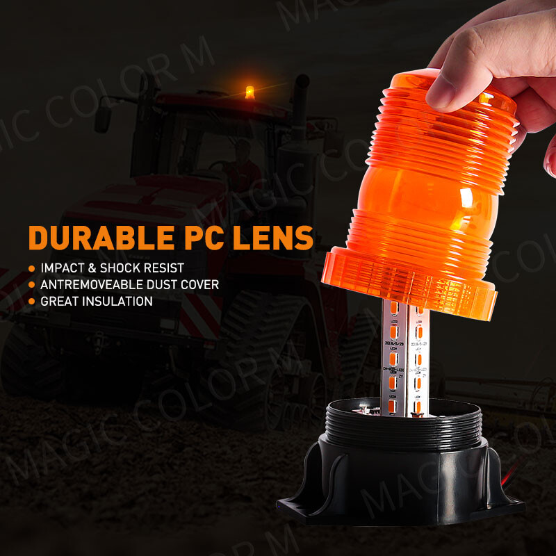 12-24V 48V 60V 80V 30 LED bljeskalica za hitno upozorenje velike snage Bljeskalica za viličar Školski autobus Jantarno plava crvena