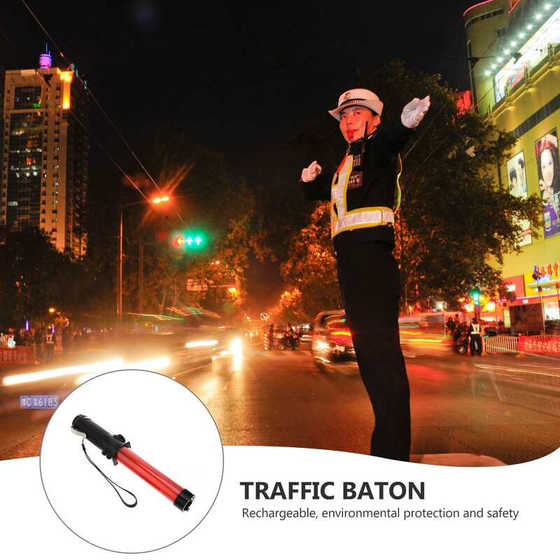 Far de trafic Baghetă Lumină LED Siguranță Control pe marginea drumului Lanternă Lumini Baghete Aer Foc Lampă stroboscopică Bliț Roșu intermitent de urgență