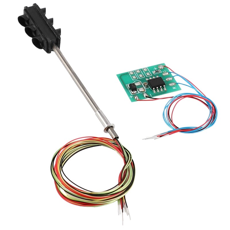 4X 3 цветни светофарни сигнали Ho Oo Умален модел 6Led за Направи си сам пясъчна маса Пресичане на улично строителство Железопътна линия Две страни