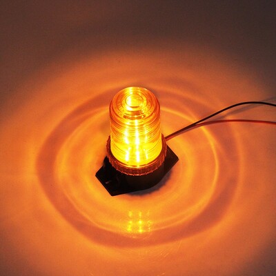 1Pcs 30LED 5730 Автомобилен LED мигащ кехлибарен фар Гъвкава предупредителна светлина 12V-36V за трактор SUV Лодка