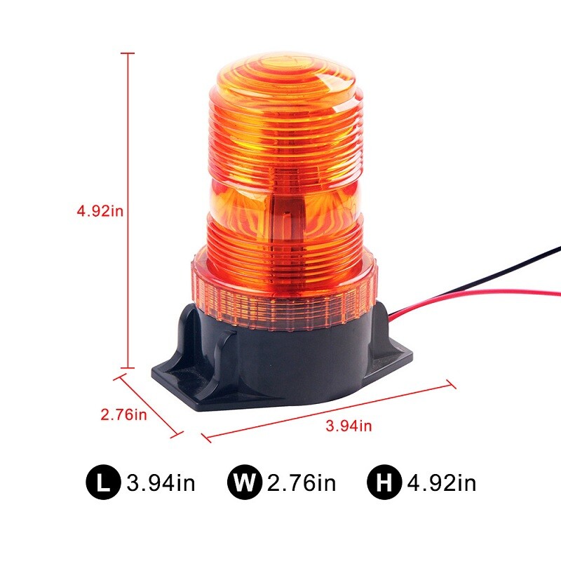1Pcs 30LED 5730 Auto LED trepćuće žuto svjetlo Fleksibilno svjetlo upozorenja 12V-36V za traktor SUV čamac