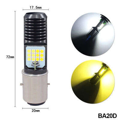 24 LED svjetla Super Bright Light lampa Moto DRL Sigurnosni semafor Prednja svjetla motocikla Motocikl Skuter H4 BA20D PX15D