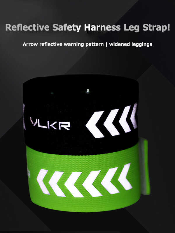 Naktinė sportinė apyrankė daugiafunkcinė rankų ir kulkšnies kojų saugos juostos, skirtos važinėti dviračiu, patvarios, reguliuojamos nakties bėgimui vaikščiojant dviračiu
