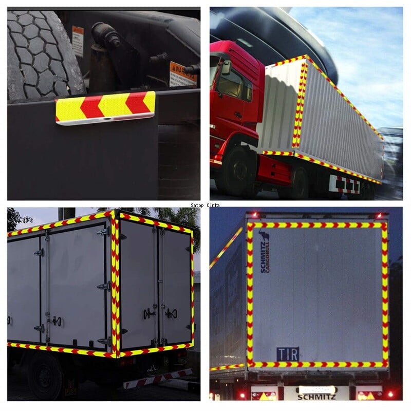 5 cm * 10 m rodyklės atspindinti juosta Fluorescencinė citrinos geltona balta raudona vandeniui atsparūs lipnūs atšvaitai, skirti automobiliniam motociklui