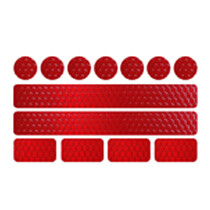 Puikiai matomi šviesą atspindintys lipdukai, skirti drabužiams kuprinėms, sunkvežimiams, vežimėliams