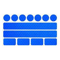 Puikiai matomi šviesą atspindintys lipdukai, skirti drabužiams kuprinėms, sunkvežimiams, vežimėliams