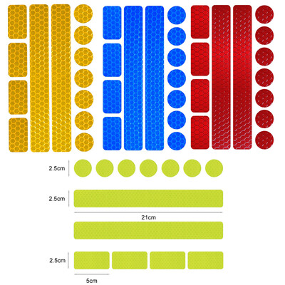 Puikiai matomi šviesą atspindintys lipdukai, skirti drabužiams kuprinėms, sunkvežimiams, vežimėliams