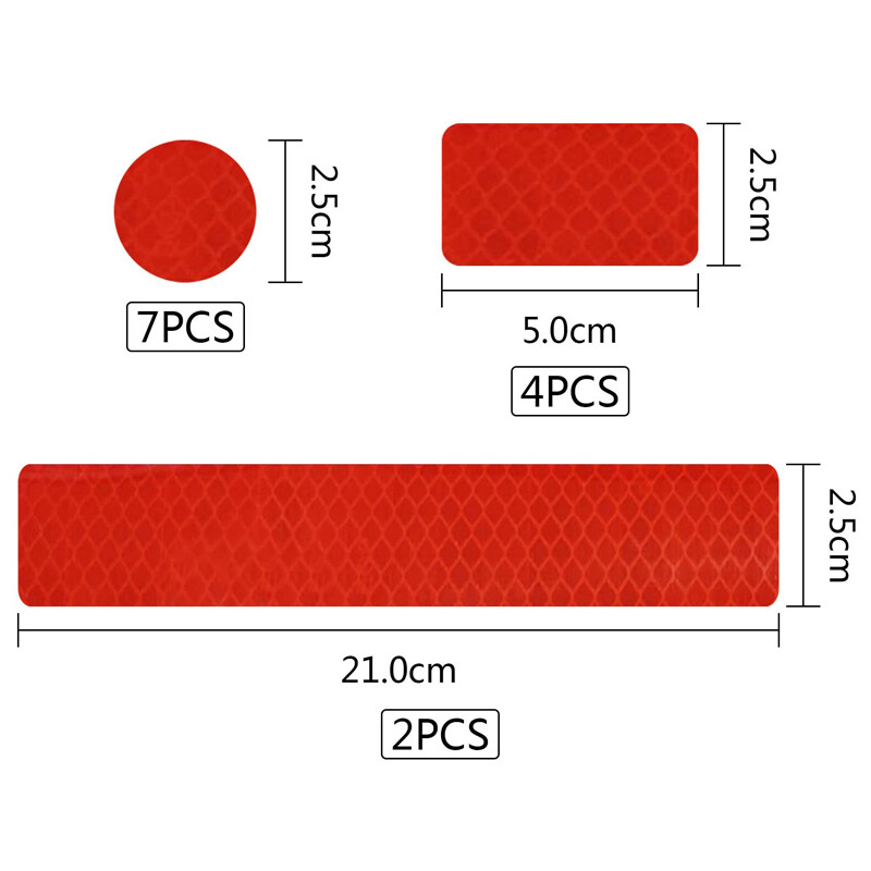 Puikiai matomi šviesą atspindintys lipdukai, skirti drabužiams kuprinėms, sunkvežimiams, vežimėliams