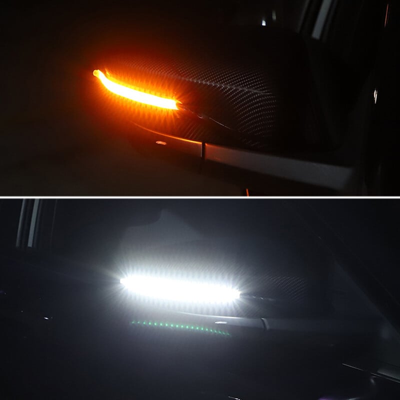 LED automobilio galinio vaizdo veidrodėlio įspėjamoji indikacinė lemputė DRL Streamer automatinė priekinių žibintų juosta posūkio signalas tekančios šviesos šaltinis dienos šviesa 12V