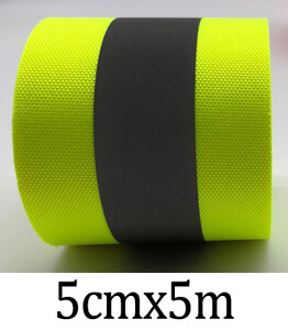 Benzi reflectorizante Pânză Material reflectorizant pentru cusut, 5 cm lățime Material panglică