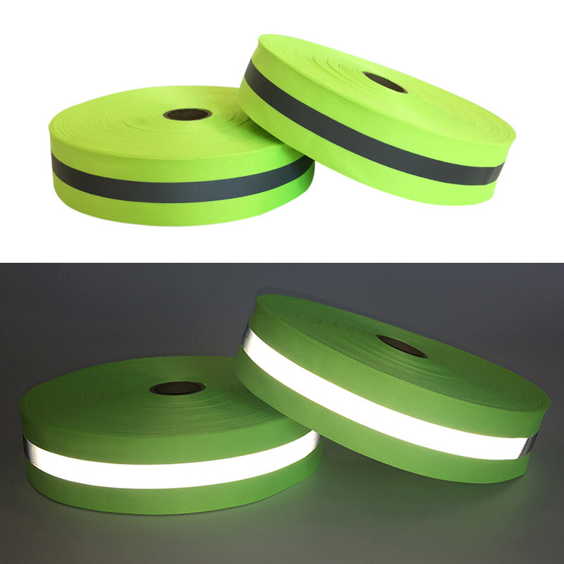 Šviesą atspindinčios juostelės Audinys Šviesą atspindintis audinys siuvimo juosta, 5 cm pločio atspindžio įspėjamoji juostelė medžiaga