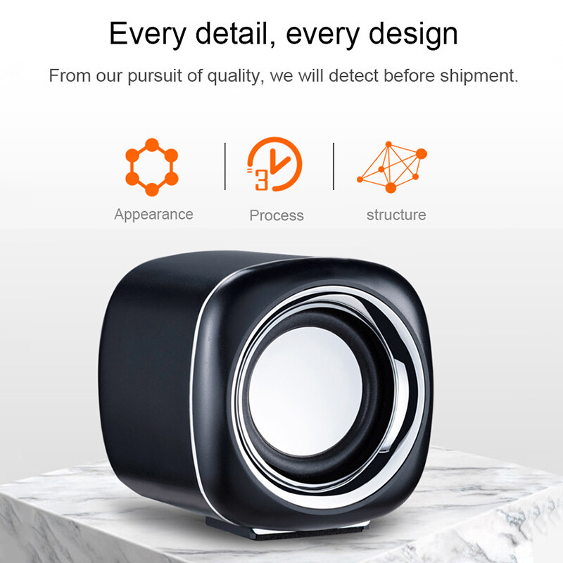 1 paar juhtmega arvutikõlareid USB AUX bassi tugevdusega minikõlar sülearvuti lauatelefonile 6 W audio multimeedia kõlar