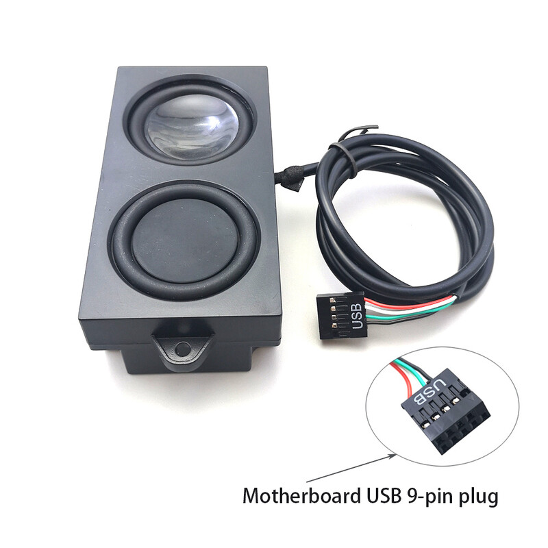 Компютърна кутия с вграден високоговорител, 5-ватов високоговорител, звукова карта, дънна платка, 9-пинов високоговорител, субуфер