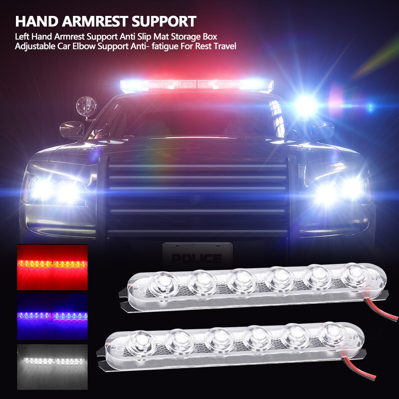 2Pcs Strobe Police Light 5/6 LED Автомобил Камион Мотоциклет Мигаща Аварийна Предупреждение Задна Задна Спирачка Стоп Led Светлини Лампа