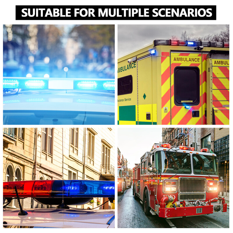 2Pcs Strobe Police Light 5/6 LED Автомобил Камион Мотоциклет Мигаща Аварийна Предупреждение Задна Задна Спирачка Стоп Led Светлини Лампа