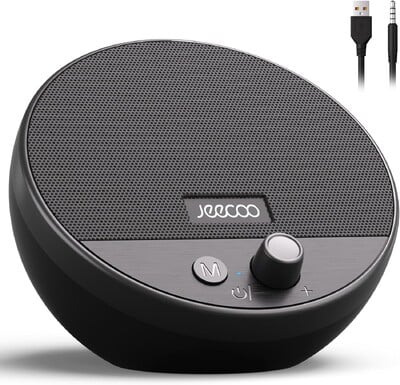 Jeecoo A10 USB Plug-N-Play Ηχεία φορητού υπολογιστή Bluetooth Ηχεία υπολογιστή, Ηχείο κουμπιού έντασης ήχου με για επιτραπέζιους και φορητούς υπολογιστές