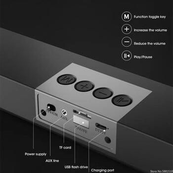 Τηλεόραση Υπολογιστής Bluetooth Ηχείο 4D Στερεοφωνικό Μπάσο Μουσική Υπογούφερ Home Theater Sound Box Υπολογιστής Ασύρματο Soundbar Τηλέφωνο Ακουστική παιχνιδιών